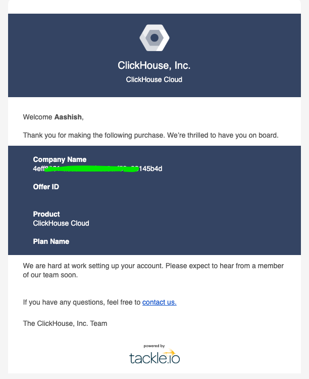 Подтверждающее письмо GCP Marketplace